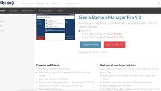 Genie Backup Manager Pro