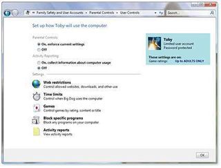 Family safety settings (Image courtesy Microsoft)