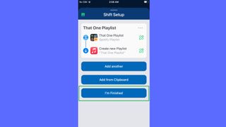 How to transfer Spotify playlists to Apple Music — tap 'I'm finished'