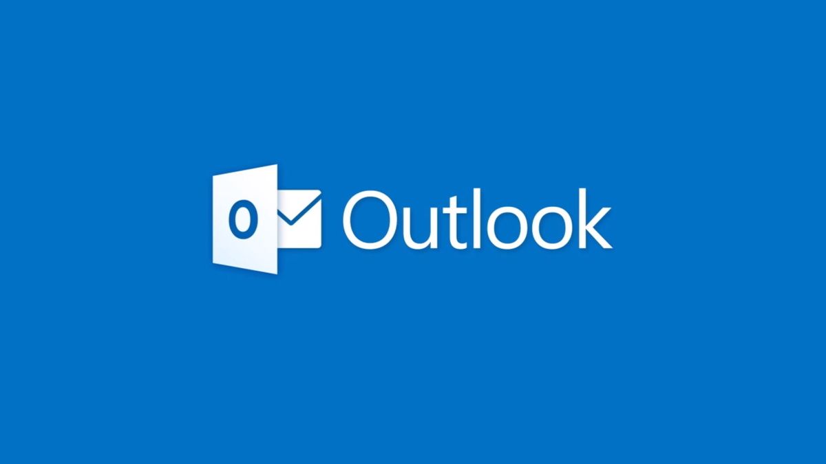 Microsoft Outlook logo on blue background