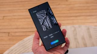Making generative AI wallpaper on a Samsung Galaxy S24 Ultra