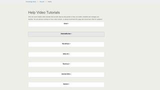 Video Tutorials