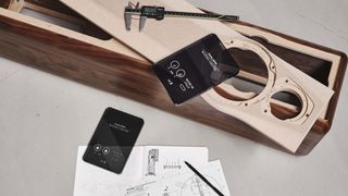 a sonus faber speaker with technical drawings