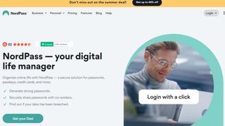Website screenshot for NordPass