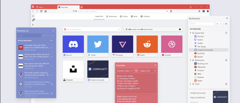 Website screenshot for Vivaldi browser