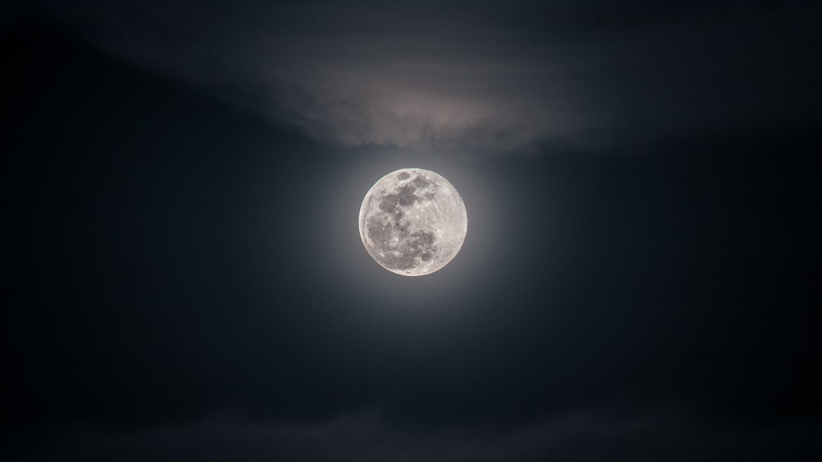 a photo of the full moon