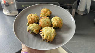 Finished stuffed mushrooms