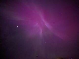 Northern lights seen from Lake Erie