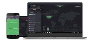 La interfaz de ProtonVPN en Android y Windows