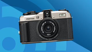 Lead image for the best film cameras buying guide, featuring the Pentax 17