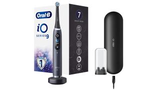 Oral-B iO Series 9 electric toothbrush with case, box, and charger