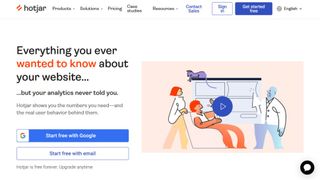 Hotjar website screenshot