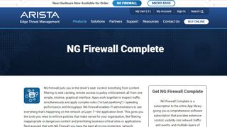 Website screenshot for NG Firewall Complete