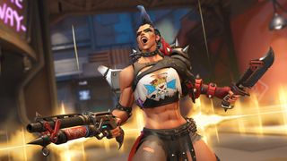 download Overwatch 2: Junker Queen screaming in Overwatch 2