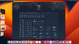 Weather in macOS Ventura