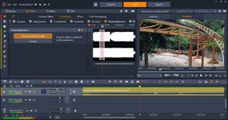 Screenshot of video editing software Pinnacle Studio 25