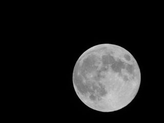 Full Harvest Moon of September 2014 Over Los Angeles