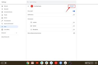 Uninstall app from Chromebook