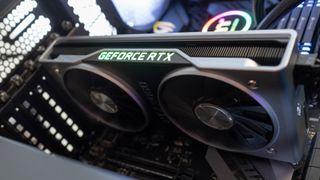 Nvidia RTX 2060 shown inside a PC case