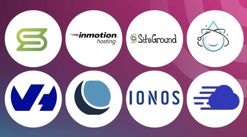 An image of cloud host logos on a TechRadar background