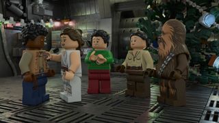 A scene from the Lego Star Wars Holiday Special