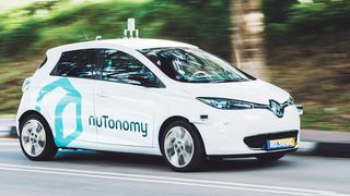 Image of a nuTonomy driverless car