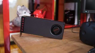 AMD Radeon RX 480 su un tavolo