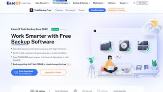 EaseUS Todo Backup website screenshot