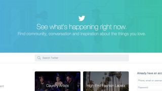 Twitter new home page