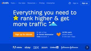 Website screenshot for Ahrefs