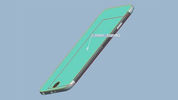 iPhone 6 schematic render side