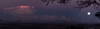 September 2014 Harvest Moon Over San Diego