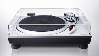 Technics SL 1500c turntable on a white surface