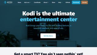 Kodi website screenshot.