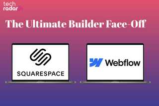 Header image for squarespace vs webflow article