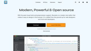 Website screenshot from Brackets (November 2024)