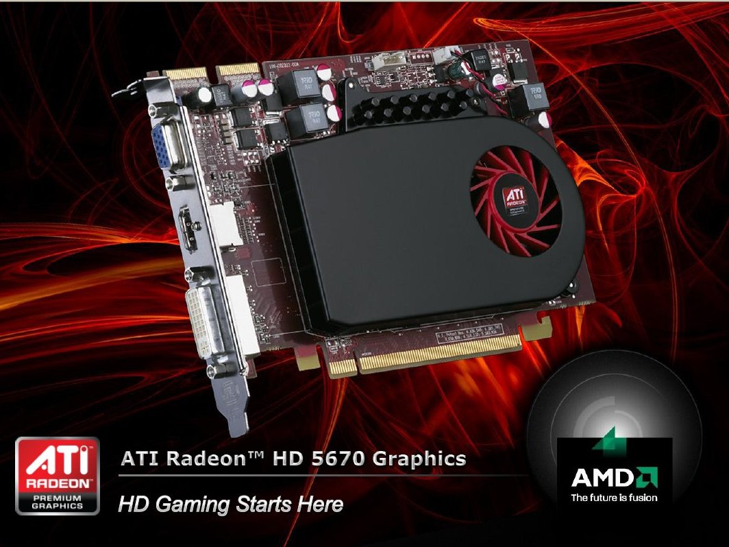 AMD&#039;s ATI Radeon 5670 DX11 card