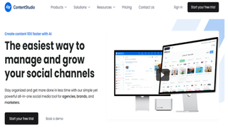 Content Studio landing page