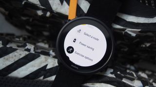 Suunto 7 showing power saving settings