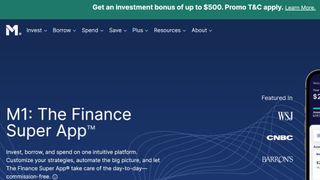 Website screenshot for M1 Finance