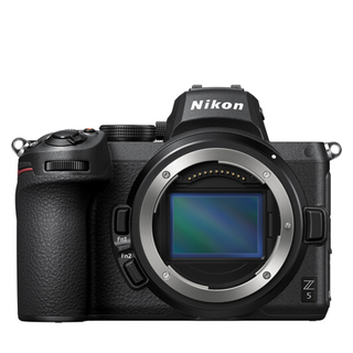 Nikon Z5 mirrorless camera on a white background