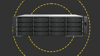 The Qnap TS-h1677AXU-RP on the ITPro background