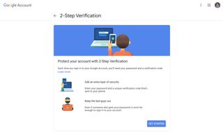 2-Step Verification set-up start page