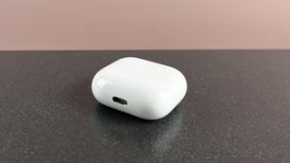 AirPods 4 case showing the charging port