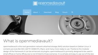 Open Media Vault website screenshot.