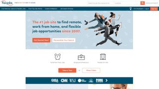 Website screenshot for FlexJobs