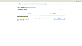 Enable Snap Groups flag on ChromeOS