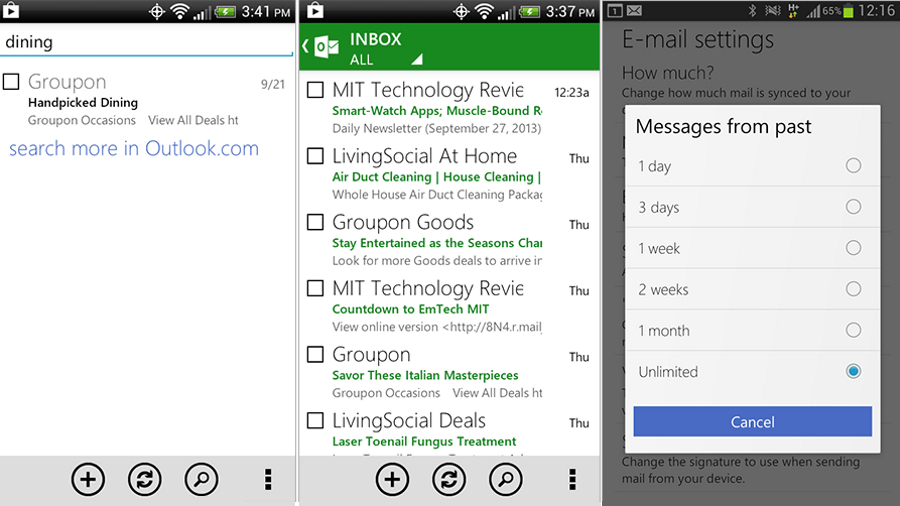 Outlook on Android