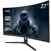 CRUA 27" 165Hz/180Hz Curved Gaming Monitor:$229.99$134.59 at WalmartSave $94 -