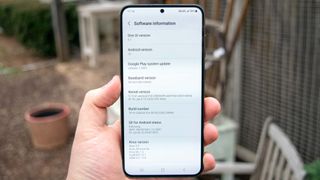 galaxy s23 plus software info screen